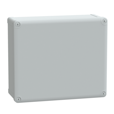 ABS box IP66 IK07 RAL7035 Int.H325W275D120 Ext.H341W291D128 Opaque cover H20 - Schneider Electric - NSYTBS342912