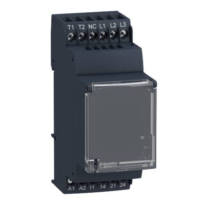 motor voltage and temperature control relay - RM35-T - 24..240 V AC/DC - 2 NO - Schneider Electric - RM35TM50MW