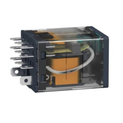 Power plug-in relay, 15 A, 3 CO, with LED, 12 V DC - Schneider Electric - RPM32JD