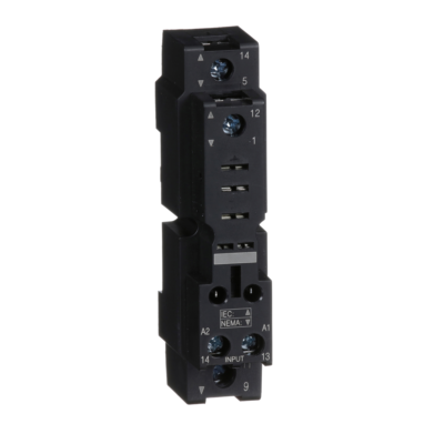 Socket, mixed contact, 16 A, relay type RPM1, screw clamp terminals, 250 V AC - Schneider Electric - RPZF1