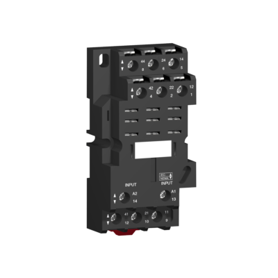 Socket, mixed contact, 16 A, relay type RPM3, screw clamp terminals, 250 V AC - Schneider Electric - RPZF3