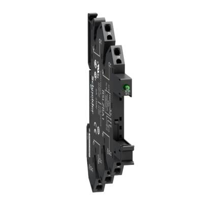 Spring socket equipped with LED and protection circuit, 12...24 V AC/DC - Schneider Electric - RSLZRA1