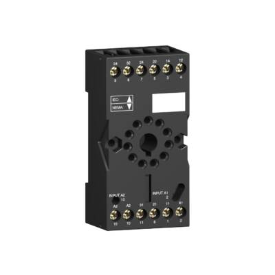 socket RUZ - separate contact - 12 A - < 250 V - connector - for relay RUMC2.. - Schneider Electric - RUZSC2M