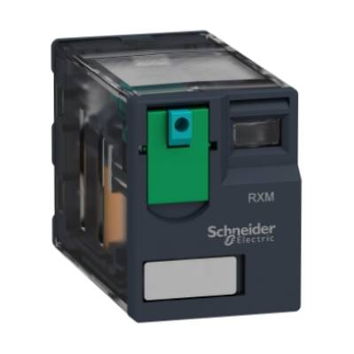 Miniature plug-in relay, 10 A, 3 CO, 24 V DC - Schneider Electric - RXM3AB1BD