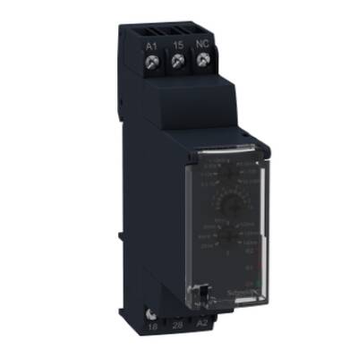 star-delta timing relay - 24VDC/24..240 V AC - 1 C/O - Schneider Electric - RE22R1QMU