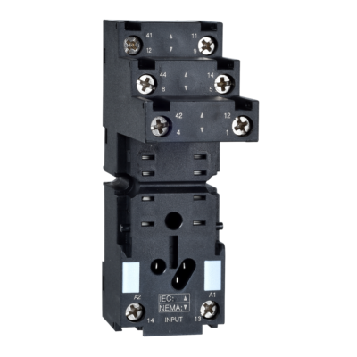 Socket, separate contact, 12 A, relay type RXM2, screw connector, 250 V AC - Schneider Electric - RXZE2S108M