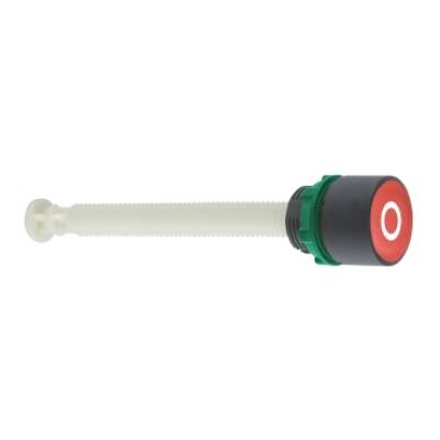 red flush reset pushbutton Ø22 marked O for 17...120 mm actuation distance - Schneider Electric - XB5AA84101