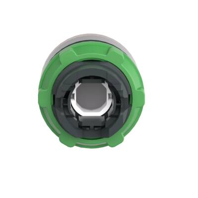 Head for illuminated push button, Harmony XB5, Harmony XALF, grey bezel, orange flush, 22mm, universal LED, - Schneider Electric - ZB5AA58C0