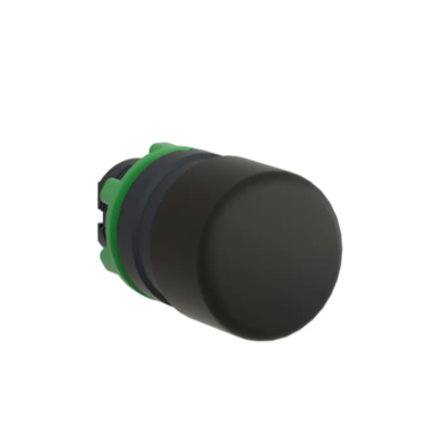 black Ø30 mushroom pushbutton head Ø22 spring return - Schneider Electric - ZB5AC24