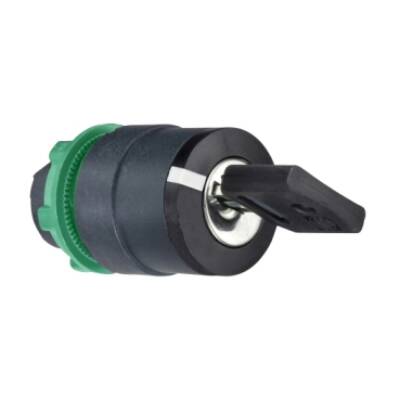 Head for key selector switch, Harmony XB5, XB4, Ø22 mm 2 position stay put 4 multichips - Schneider Electric - ZB5AG2K