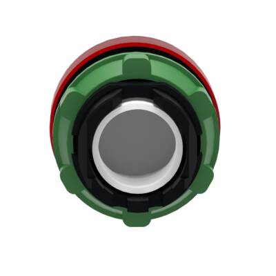 Head for pilot light, Harmony XB5, plastic, red, 22mm, universal LED, plain lens, for insertion of legend - Schneider Electric - ZB5AV043E