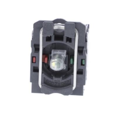 orange light block with body/fixing collar with integral LED 24V 1NO+1NC - Schneider Electric - ZB5AW0B55