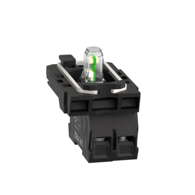 blue light block with body/fixing collar with integral LED 24V 1NO - Schneider Electric - ZB5AW0B61