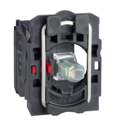 red light block with body/fixing collar with integral LED 230...240V 1NC - Schneider Electric - ZB5AW0M42