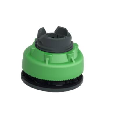 Head for illuminated push button, Harmony XB5, antimicrobial, plastic, white flush mounted, 30mm, universal LED, - Schneider Electric - ZB5FA18