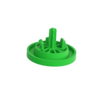 green plain cap I for flush mounted push button - Schneider Electric - ZBAF331