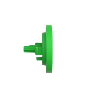 green plain cap START for flush mounted push button - Schneider Electric - ZBAF333