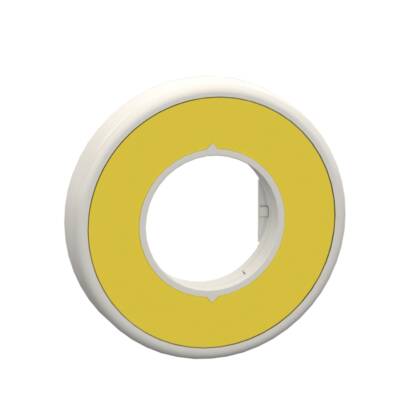 ILLUMINATED LEGEND RING 24V 1 COLOR RED FIXED LED UNMARKED YELLOW LABEL - Schneider Electric - ZBY9W2B101