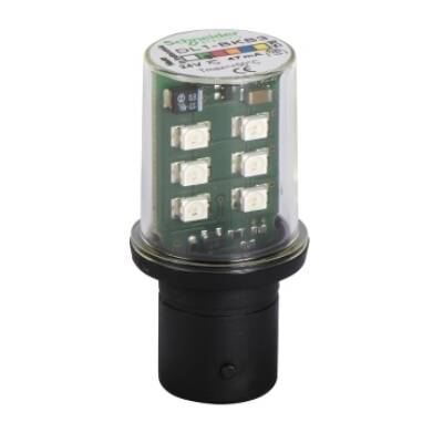 Flashing LED, 24 Vac/Vdc Green - Schneider Electric - DL1BKB3