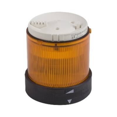 Illuminated unit for modular tower lights, plastic, orange, Ø70, steady, bulb or LED not included, 250 V - Schneider Electric - XVBC35