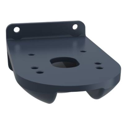 Harmony XVU, Fixing plate for use on vertical support for modular tower lights, black, Ø60 - Schneider Electric - XVUZ12