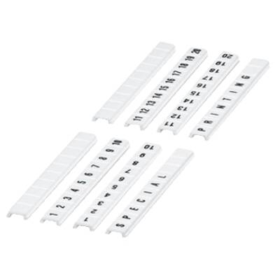 CLIP IN MARKING STRIP, FLAT, 5MM, 10 CHARACTERS 21 TO 30, PRINTED HOR - Schneider Electric - NSYTRABF530