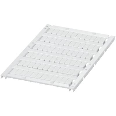 MARKING CARD WITH 6 STRIPS, 5MM, UNPRINTED, 72 CHARACTERS, WHITE - Schneider Electric - NSYTRABPV5