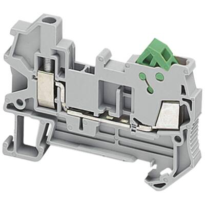 HYBRID TERMINAL, FEED THROUGH, 2 POINTS, SCREW-IDC, 1,5MM², GREY - Schneider Electric - NSYTRH12