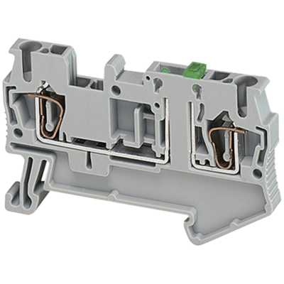 SPRING TERMINAL, KNIFE DISCONNECT, 2 POINTS, 2,5MM², GREY - Schneider Electric - NSYTRR22SC