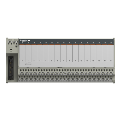 Sub-base with plug-in electromechanical relay ABE7 - 16 channels - relay 10 mm - Schneider Electric - ABE7R16T230