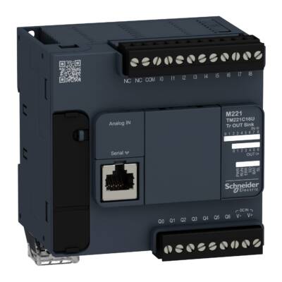 Logic controller, Modicon M221, 16io tr.npn - Schneider Electric - TM221C16U