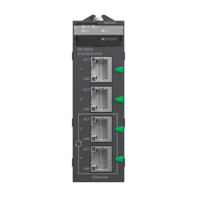 Ethernet module M340 - 4 x RJ45 10/100 - Schneider Electric - BMXNOC0401