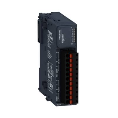 Modicon TM3 - 8 IO (4 inputs, 4 relay outputs, spring) 24Vdc - Schneider Electric - TM3DM8RG