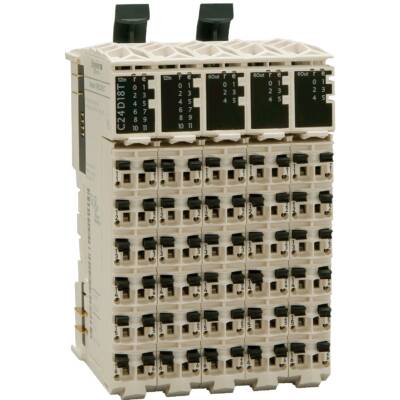 compact I/O expansion block TM5 - 36 I/O - 24 DI - 12 DO relay - Schneider Electric - TM5C24D12R