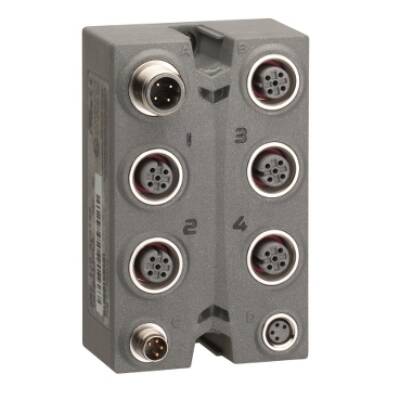 expansion block - TM7 - IP67 - 4 AI - +/-10V - M12 connector - Schneider Electric - TM7BAI4VLA