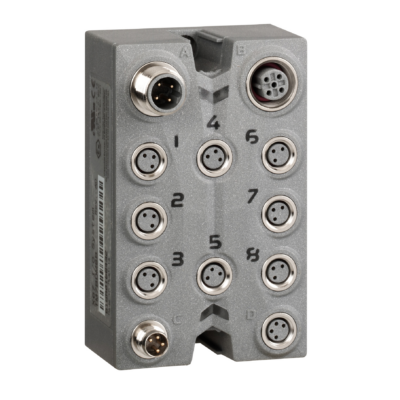 expansion block - TM7 - IP67 - 8 DI - 24V DC - M8 connector - Schneider Electric - TM7BDI8B