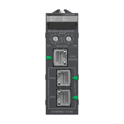 Coated Modicon X80 RIO Drop E/IP Performance - Service port - Advanced features - Schneider Electric - BMXCRA31210C