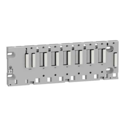 ruggedized rack M340 - 6 slots - panel, plate or DIN rail mounting - Schneider Electric - BMXXBP0600H