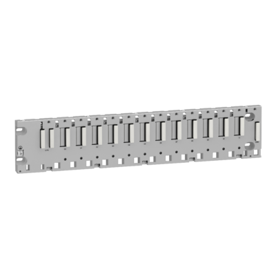 ruggedized rack M340 -12 slots - panel or plate mounting - Schneider Electric - BMXXBP1200H