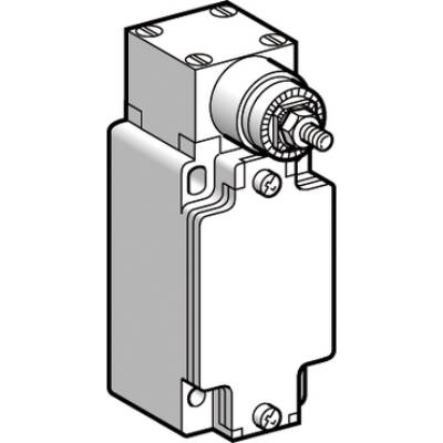 Limit switch body with spring return rotary head, Limit switches XC Standard, ZCKJ, w/o lever, plug in, 2C/O, snap, 1/2"NPT - Telemecanique Sensors - ZCKJ4104H7