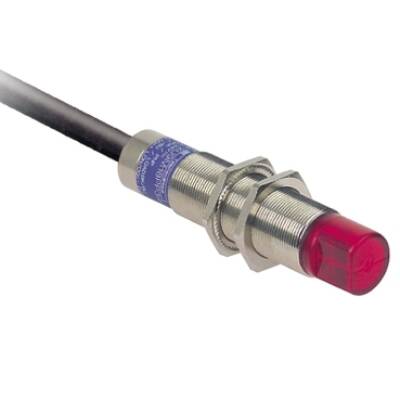 photo-electric sensor - XU8 - BGS - 90° - Sn 0.12m - 24..240VAC/DC - cable 2m - Telemecanique Sensors - XU8M18MA230W