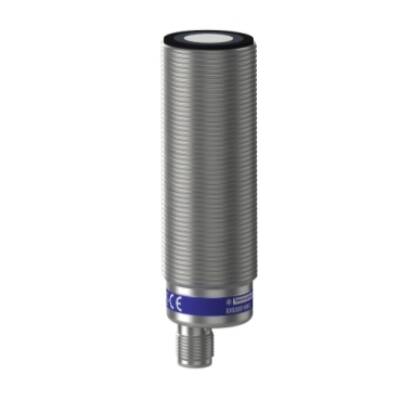 Ultrasonic sensors XX, ultrasonic sensor, stainless steel, cylindrical M30, straight, 1 m, 0...10 V - Telemecanique Sensors - XXS30S1VM12