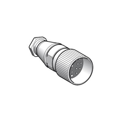 female, M23, 19-pin, straight connector - cable gland Pg 13.5 - Telemecanique Sensors - XZCC23FDM190S