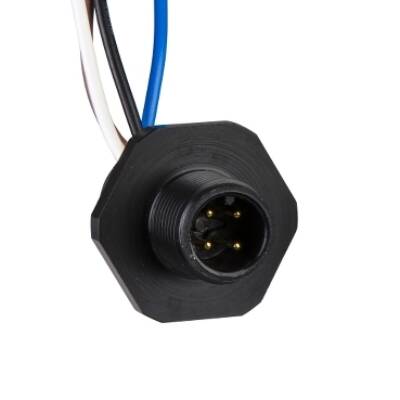 adaptor, metal - tapped hole M20 - for male connector, M12, 5-wire - Telemecanique Sensors - XZCE03M125M