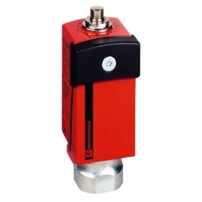 Safety limit switch, Telemecanique Safety switches XCS, metal, steel plunger, 2NC + 1 NO, 1 entry tapped Pg 13.5 - Telemecanique Sensors - XCSD3910G13