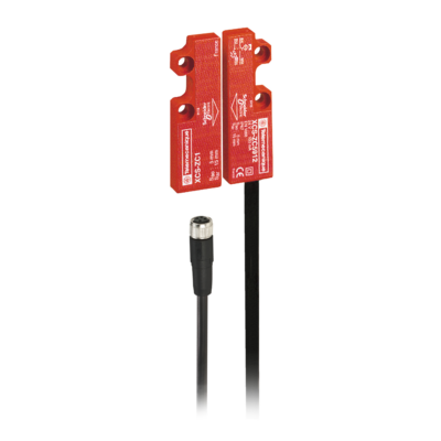 coded magnetic switch XCSDMC - 1 NC + 1 NO - staggered - M8 0.15m - Telemecanique Sensors - XCSDMC590L01M8