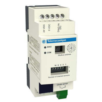 Telemecanique Safety switches XCS, diagnostic module for XCSRC Daisy Chain models, Modbus RTU - Telemecanique Sensors - XCSRD210MDB