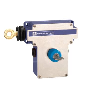 e-stop rope pull switch XY2C - Flush pushbutton - Telemecanique Sensors - XY2CE2C570TK