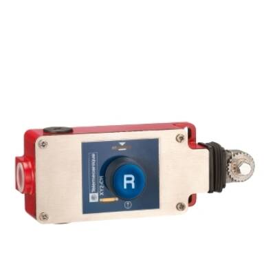 e-stop rope pull switch XY2CH - 2NC+1NO - flush pushbutton - Telemecanique Sensors - XY2CH13190H7