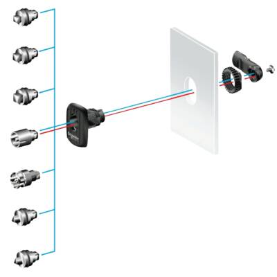 square lock insert 6mm for Spacial S3D enclosure - Schneider Electric - NSYAEDLS6S3D